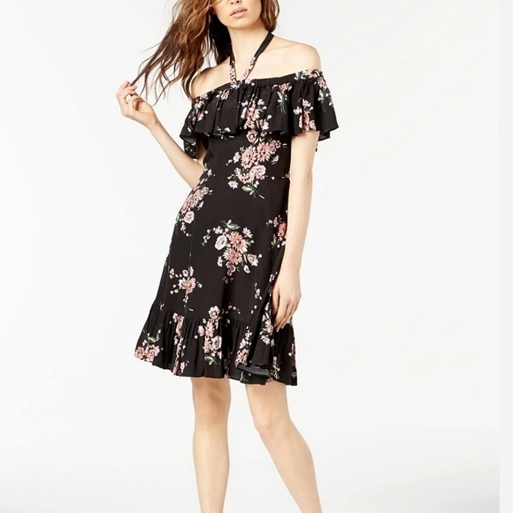 JILL Jill Stuart Floral Print Off Shoulder‎ Dress - Picture 1 of 10